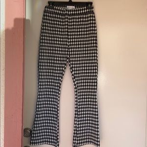 Urban Outfitters Crop Flare Gingham Pants